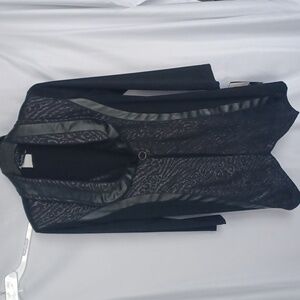 Artex Fashions 1 Button Sweater Jacket Cardigan Black
